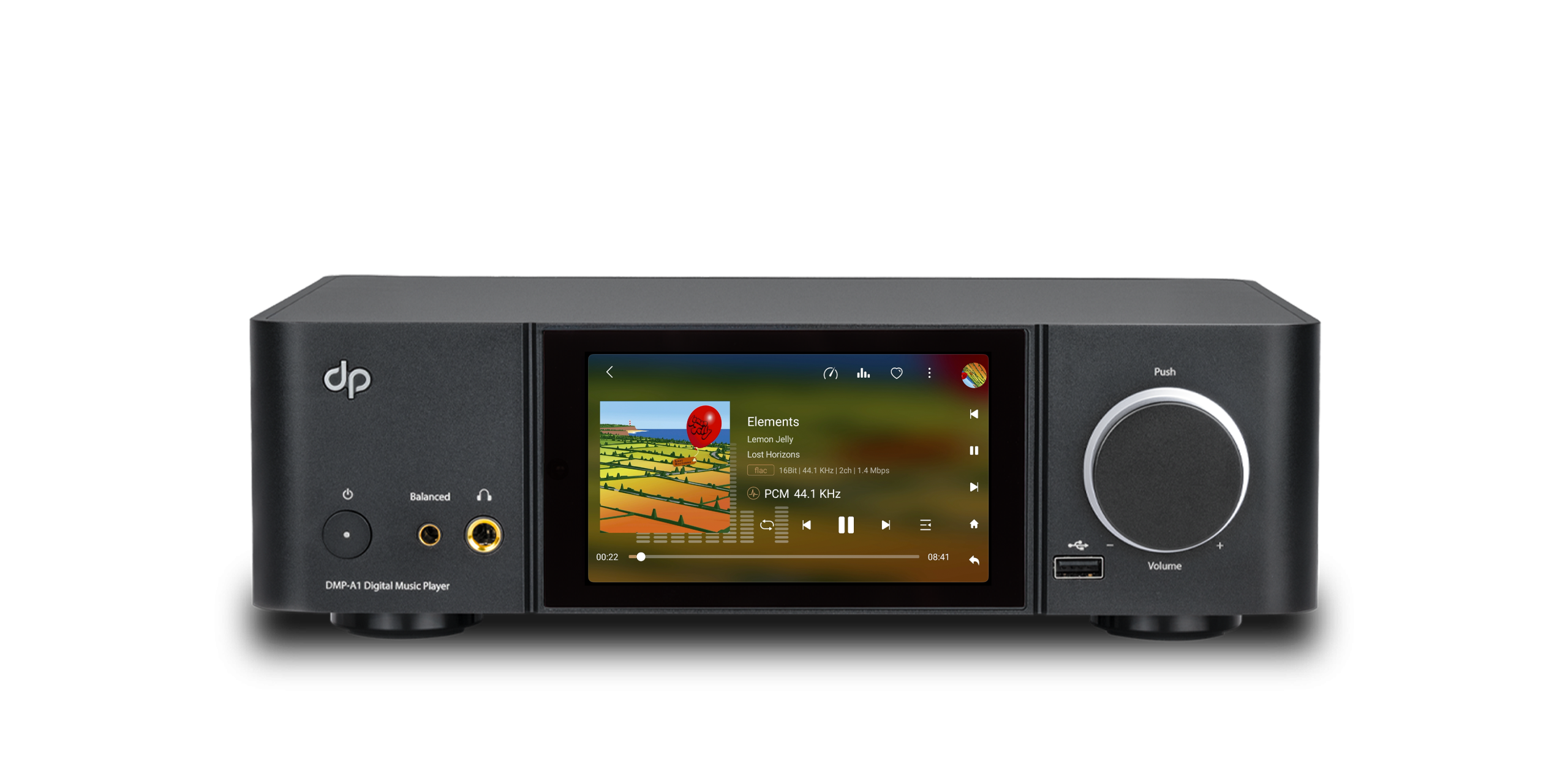 DMP-A1 Front Angle Transparent BG2