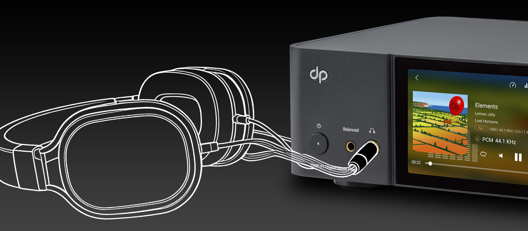 DMP-A1 Headphones Graphic